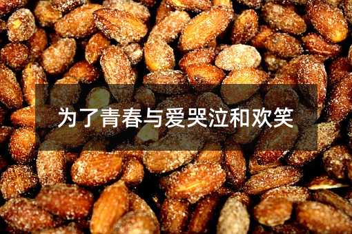 为了青春与爱哭泣和欢笑