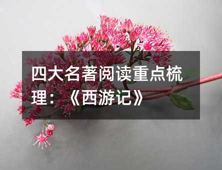 四大名著阅读重点梳理:《西游记》