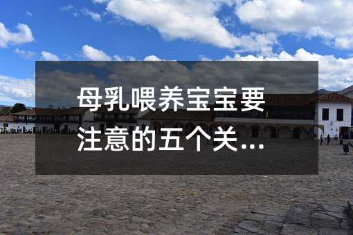 母乳喂养宝宝要注意的五个关键词