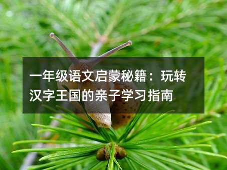 一年级语文启蒙秘籍:玩转汉字王国的亲子学习指南