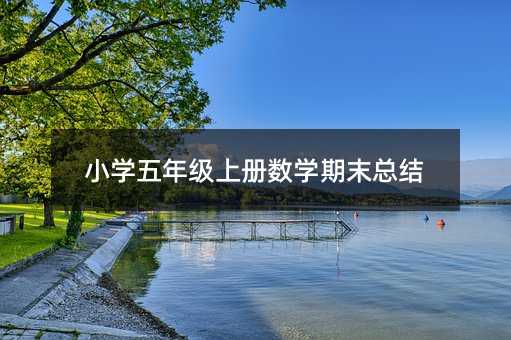 Сѧ���꼶�ϲ���ѧ��ĩ�ܽ�